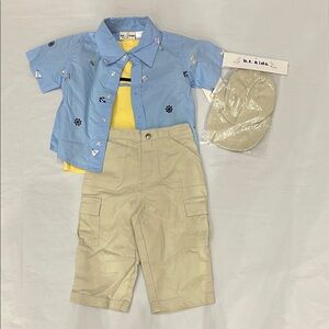 b.t. kids Blue and Tan Kids Matching Set